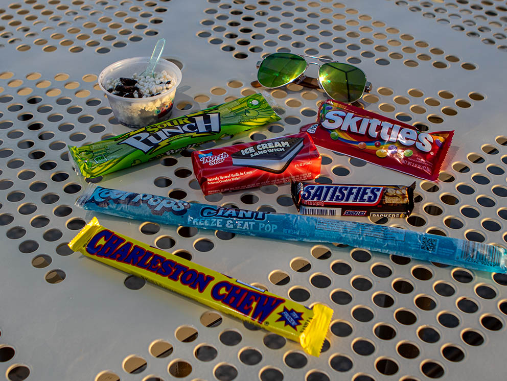 Candy available from the Snack Shack.