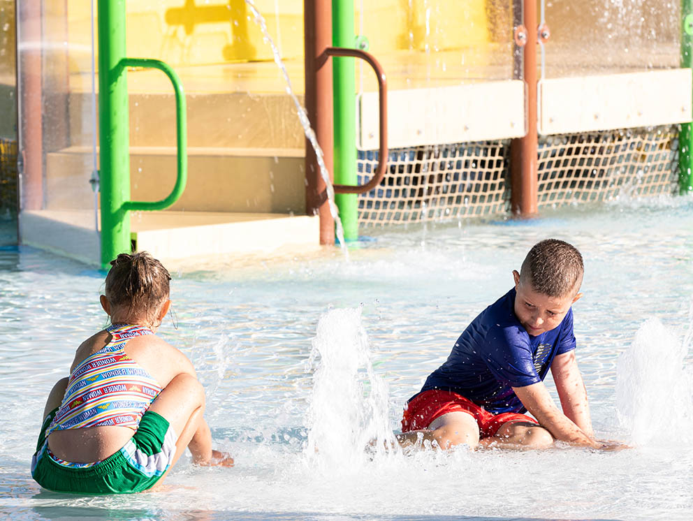 Children playing.